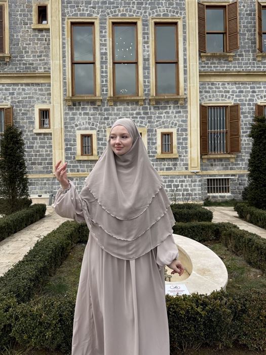 Nurun Oval Sufle (Bej) resmi