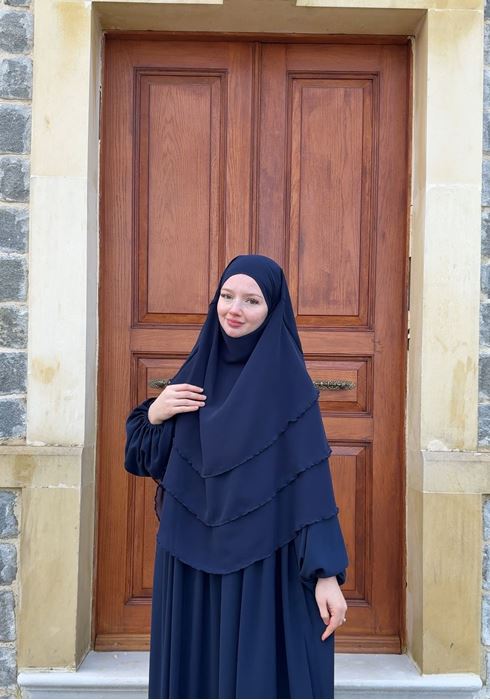 Nurun Oval Sufle (Lacivert) resmi