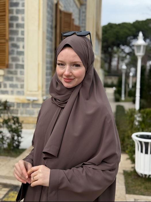 (Toprak Rengi)Feraye Şal takım resmi